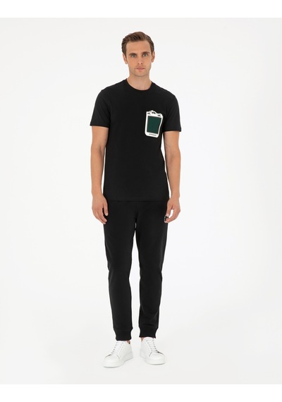 Pierre Cardin Erkek Siyah Tişört 50292117-vr046 Siyah