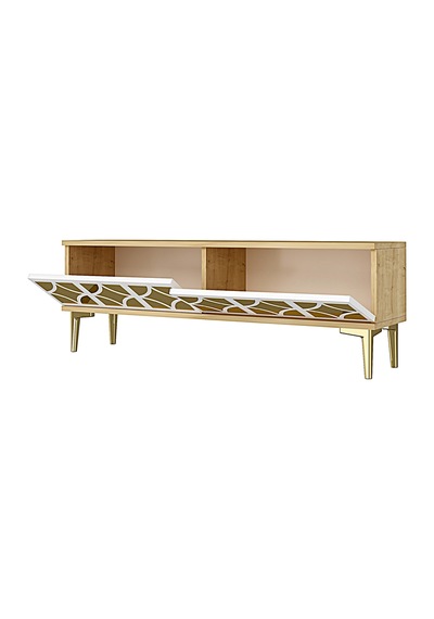 Tsa1236dbg Öz Tv Sehpası Safirmeşe-beyaz-gold 180cm Tsa1236dbg Öz Tv Sehpası Safirmeşe-beyaz-gold 180cm