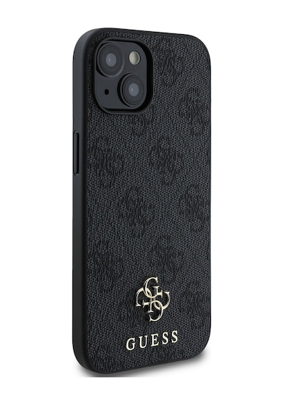 Apple Uyumlu iPhone 15 Kılıf Guess Lisanslı Magsafe Şarj Özellikli Small 4g Classic Kapak Siyah