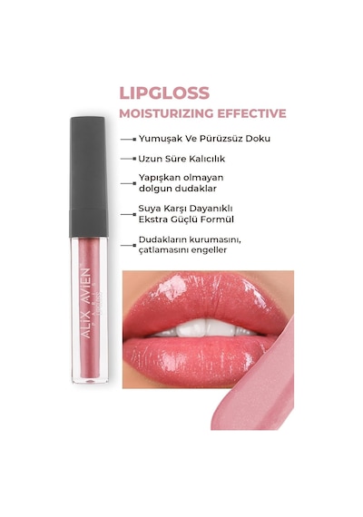 Uzun Süre Kalıcı Yapışkan His Bırakmayan Nemlendirici Dudak Parlatıcısı - Lipgloss 09 Softly Pink