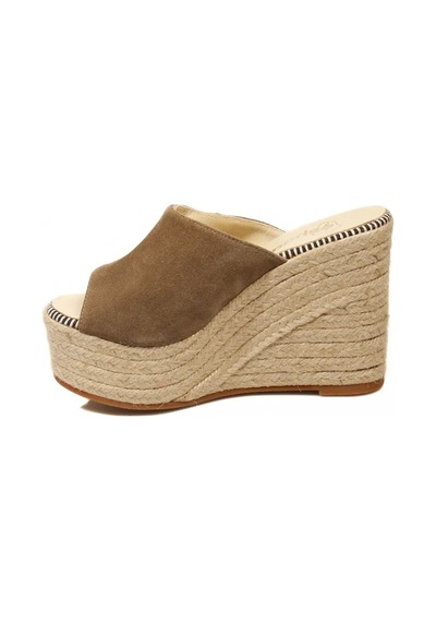 Espadrilles Flash Velour Kahverengi Süet Deri 10 Cm Hasır Tabanlı Dolgu Topuklu Kadın Ayakkabı Kahve Rengi Espadrilles Flash Velour Kahverengi Süet Deri 10 Cm Hasır Tabanlı Dolgu Topuklu Kadın Ayakkabı Kahve Rengi