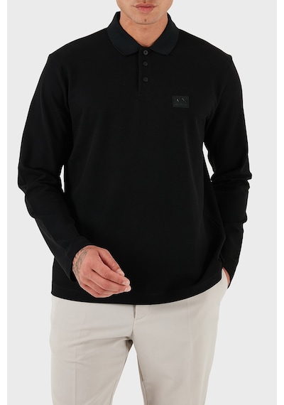 Armani Exchange Erkek Polo Yaka T Shirt Xm001394 Af16262 Uc001 Siyah SIYAH