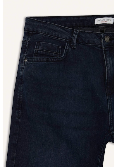 Defacto Sergio Regular Fit Normal Bel Boru Paça Jean Pantolon W7086az25aunm83 İndigo-nm83
