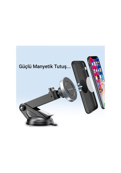 Earldom Eh211 Ayarlanabilir Vantuzlu Magsafe Araç Tutucu - Si M414