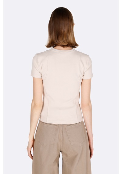 Colin's Colins Slim Fit Kadın Bej Kısa Kol Tişört Cl1073152 Q1.v1 Lbg Light Beige Colin's Colins Slim Fit Kadın Bej Kısa Kol Tişört Cl1073152 Q1.v1 Lbg Light Beige
