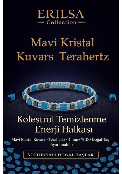 Sertifikalı Kolesterol Temizlenme  Halkası Mavi Kristal K Çok Renkli