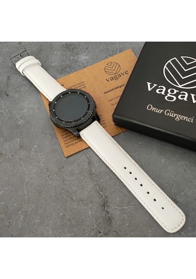 Vagave Samsung Uyumlu Active / Watch / Gear 20 Mm / 22 Mm Deri Kordon (498118366)