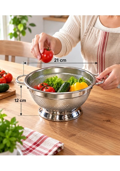 Ayaklı Süzgeç 21 Cm Küçük Boy Renkli