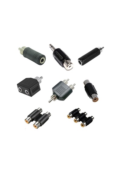 Rca Dişi Erkek 3.5mm Stereo Kulaklık Çevirici 8'li Set