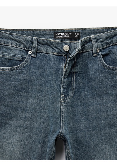 Koton Regular Fit Normal Bel Tapered Jean Pantolon - Joe Jean İndigo Stone 7wam40051nd İndigo - Taş Koton Regular Fit Normal Bel Tapered Jean Pantolon - Joe Jean İndigo Stone 7wam40051nd İndigo - Taş