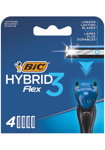 Bic Flex 3 Hybrid 3 Bıçaklı Erkek Tıraş Bıçağı + 1 Sap + 12 Yedek Başlık