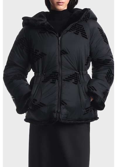 Emporio Armani Logo Nakışlı Çift Taraflı Comfort Fit Suni Kürklü Kaban Kadın Kaban Ew001467 Af14618 Mc736 Siyah Emporio Armani Logo Nakışlı Çift Taraflı Comfort Fit Suni Kürklü Kaban Kadın Kaban Ew001467 Af14618 Mc736 Siyah