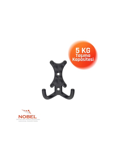 Enez Askı, Metal Vestiyer Askısı, Matsiyah, Duvar Ve Dolap Askılığı 5'li Set Vidalı Matsi Yah