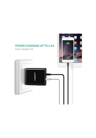 Ugreen, Mfi Lisanslı Usb-a & Lightning Şarj Ve Data Kablosu, 2 Me