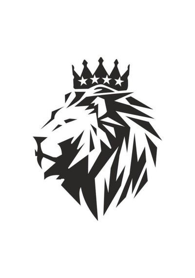 Aslan Başı Tasarımlı Oto Sticker Siyah 15 15 Cm