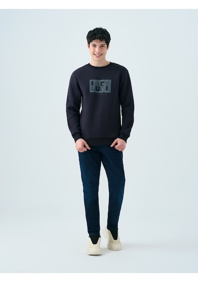 Erkek Sweat Lf2038245 Navy Lacivert