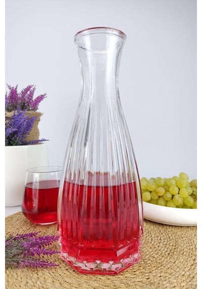 Digithome Linea Cam Kapaklı Su Ve Meşrubat Sürahisi Karaf Şişe 750 Ml - Ln.kır.011.00.000