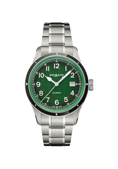 Montblanc 1858 Automatic Date 0 Oxygen 133269 Altın - Mavi