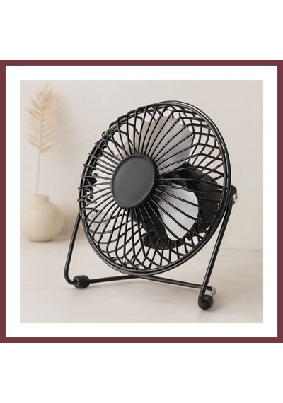 Storeşahin Usb Şarjlı Metal Mini Masaüstü Fan 14.5x7.5x15 Cm Shn0720