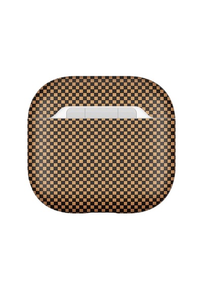 Apple Uyumlu  AirPods 4 Zore Airbag 43 600d Karbon Fiber Kulaklık Kılıfı Gold