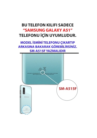 Samsung Galaxy A51 Uyumlu Çiçek Desenli Uçan Balon Baskılı Silikon Kılıf