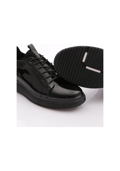 Dgn 19596-ss Erkek Casual Ayakkabı Siyah Rugan Siyah