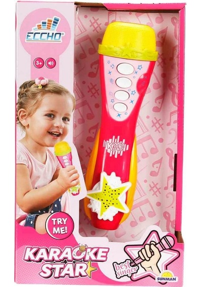 Pembe Karaoke Mikrofonu