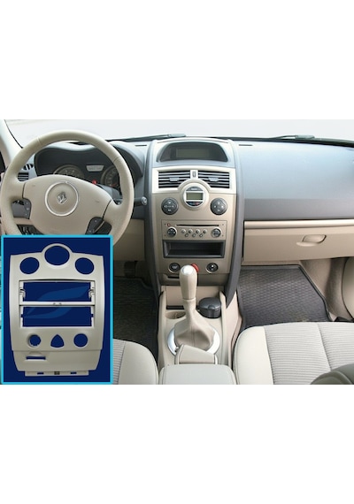 Megane 2 Teyp Çerçevesi Bej Renk Renault Dijital Klima - 8200491106 - 8200178435 - 8200491109 - 8200178630
