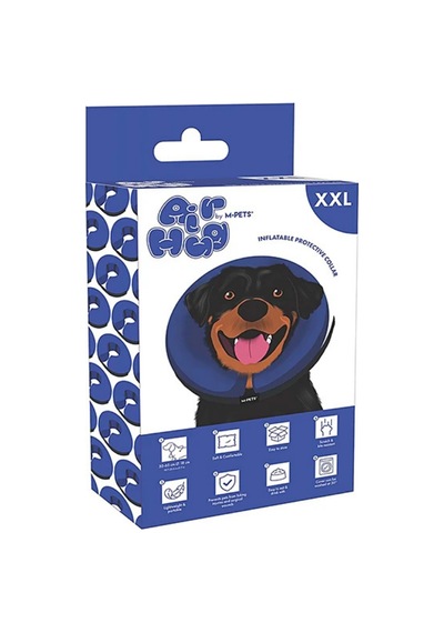 M-pets Air Hug Şişirilebilir Köpek Koruyucu Yaka Tasma 50-65cm Xxl