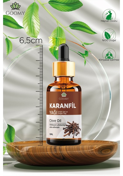 Goomy Karanfil Uçucu Yağı 10 Ml %100 Saf Ve Doğal Clove Bud Essential Oil