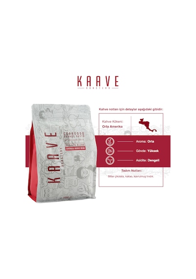 Kaave Roastery Grande Gusto Espresso Çekirdek Kahve 2 x 1 KG