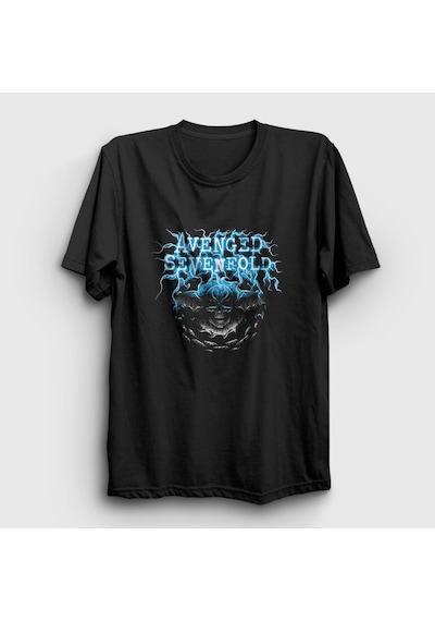 Presmono Unisex Bolt Avenged Sevenfold T-shirt Siyah