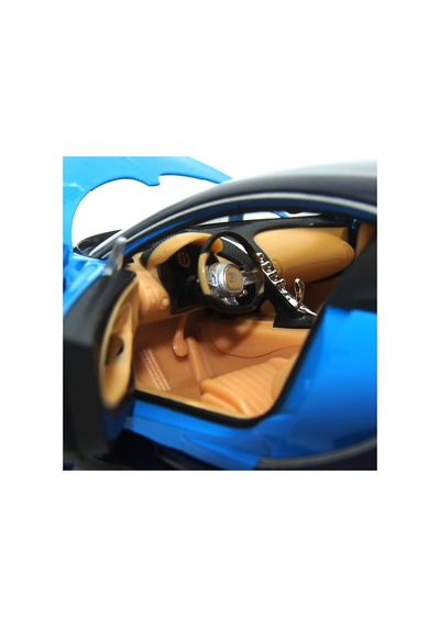 1:24 Chiron Mavi Metal Model Araba Diecast Açılabilir Kapı Çok Renkli