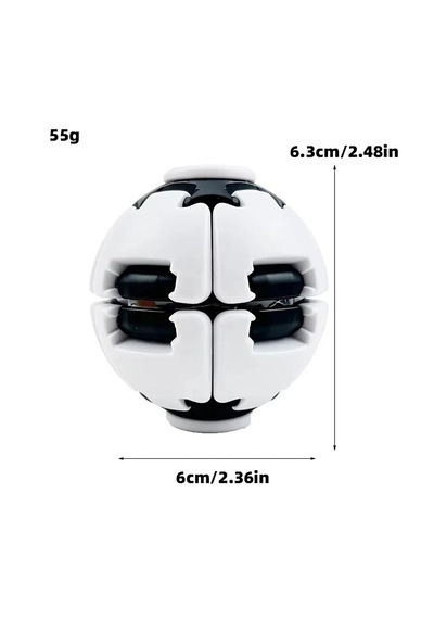 Spin Ball Mekanik Stres Topu Fidget Oyuncak Dönüşebilen Puzzle Çark Bas Çevir Döndür