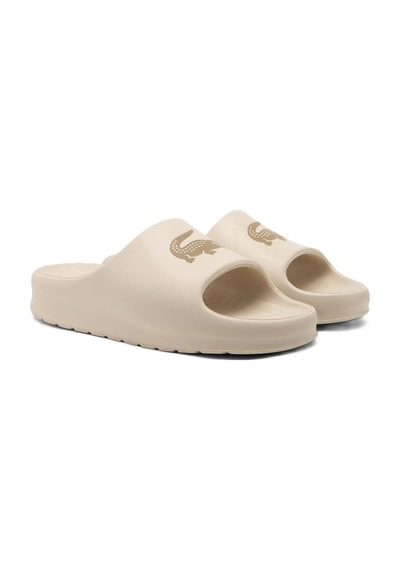 Lacoste Serve Slide 2.0 Unisex Terlik Krem Bej