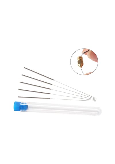 0.4mm Nozül Temizleme İğnesi 10 Adet 3d Yazıcı Nozzle Printer Crelity Ender 3 Ender 3 Pro Ender 3 V2