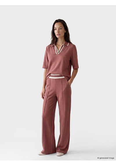 Lcw Everyday Pembe Beli Lastikli Soft Touch Kadın Eşofman Altı