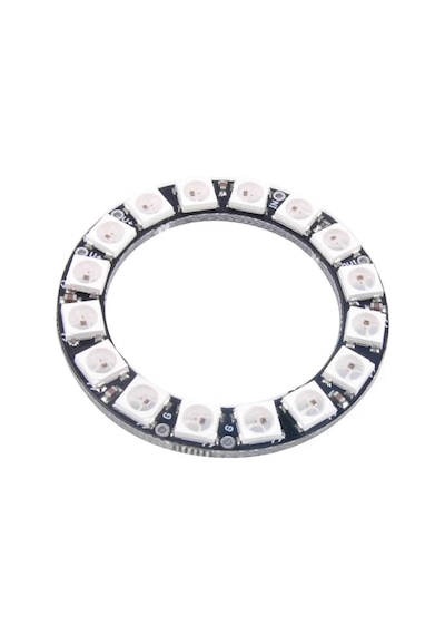 16 Bit Neopixel Halka Ring Ws2812b 5050 Rgb Led Modül 16 Lı Dijital Adreslenebilir Lamba Programlan