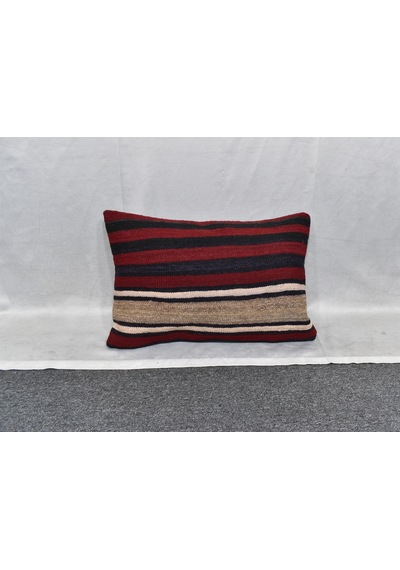 Zehra Abla Halı Yeni El Dokuma Dekoratif Kilim Kırlent Yastık Kılıfı 6672 Çok Renkli