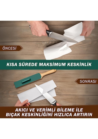 Beavercraft Ls6p1 Çift Yüzeyli Deri Bıçak Bileme Ve Parlatma Macunu Seti 2 Parça