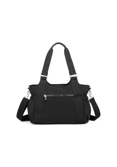Smart Bags Günlük Orta Boy Su Geçirmez Krınkıl Kumaş Kadın Omuz Çantası Siyah 32510544