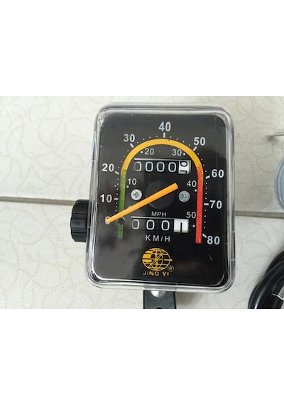 Bisiklet Analog Ibreli Kilometre Mekanik Ibre Km Hız Göstergesi Siyah