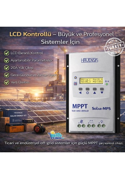 Havanesis Solar-50amps-100 12/24v 50a Mppt Şarj Kontrol Cihazı S50amps100