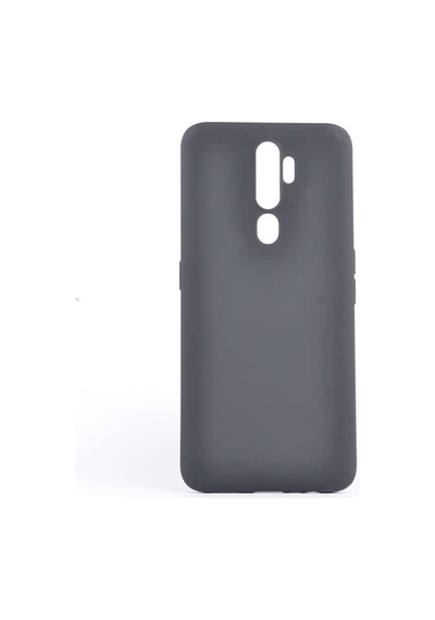Noktaks - Oppo Uyumlu Oppo A5 2020 - Kılıf Mat Renkli Esnek Premier Silikon Kapak - Siyah