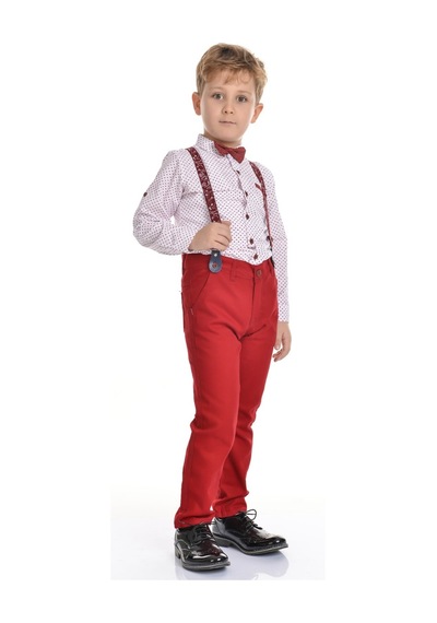 Renkli Pantolon Gömlekli Erkek Çocuk Takım 001