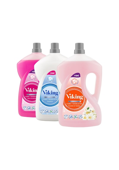 Viking Technopower Sensitive + Yasemin + Gül Sardunya Yüzey Temizleyici 3 x 2500 ML