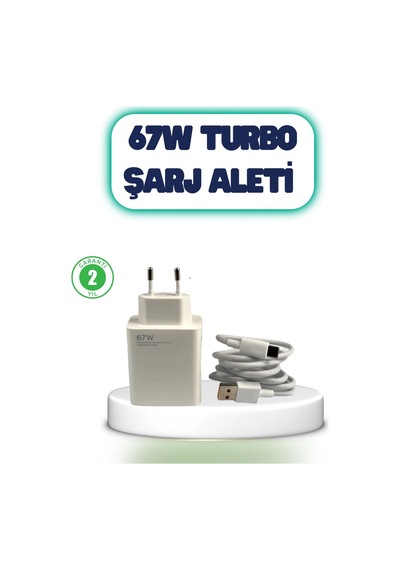 Mey İthalat 67 Watt Hızlı Şarj Aleti Poco F2 F3 F4 Uyumlu