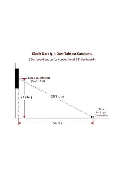 Ayrex Dartsan Raf Düzenekli Tripod Ayaklı Dart Arkalık Stand Seti. Siyah Renk