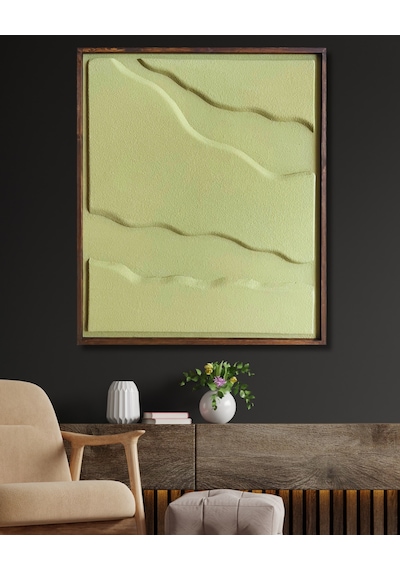 Minimalist Dekorasyon İçin 3d Kum Dokulu Soyut Sanat Tablosu, Evinize Derinlik Katın-52505