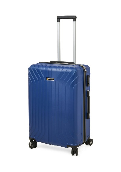 Hoffmannss Vertical Line Orta Boy Abs Valiz - Gece Mavisi - 66x45x26 Cm Çok Renkli